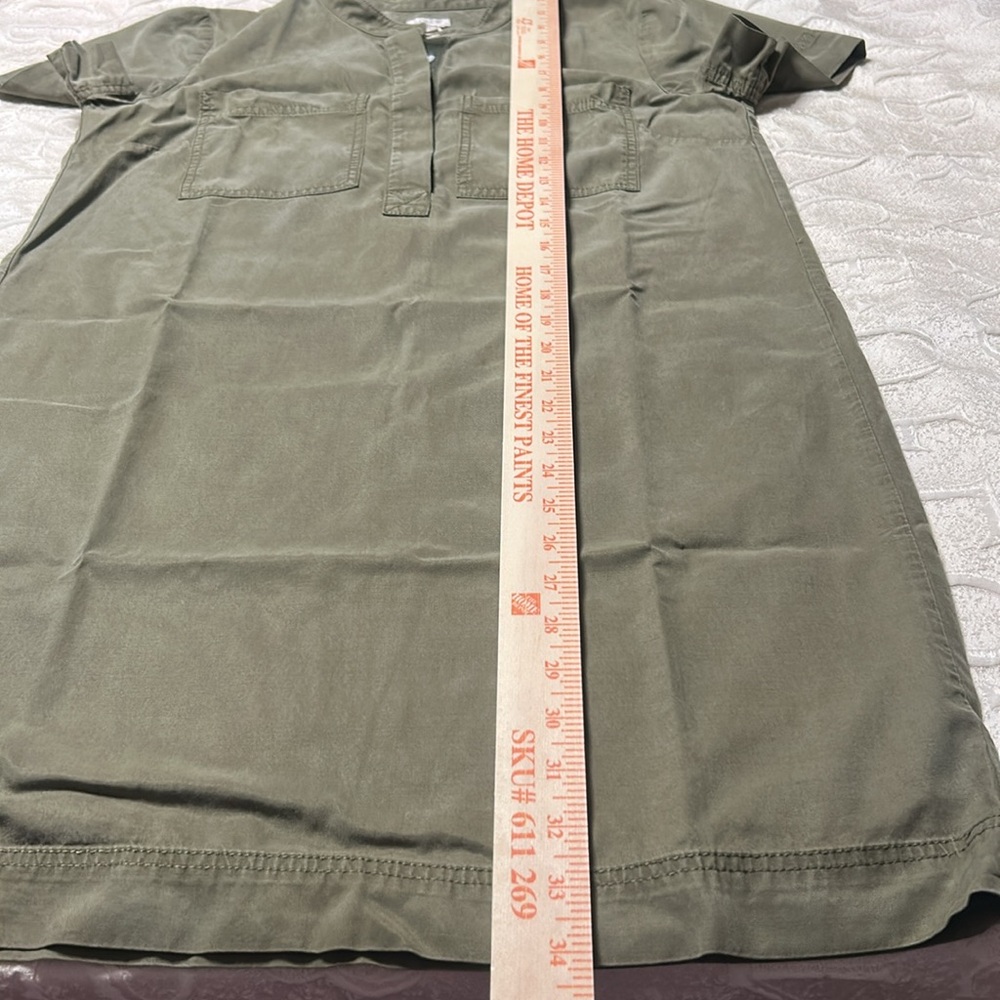 J. Crew Olive Green Short Sleeve Dress size S - Picture 4 of 6